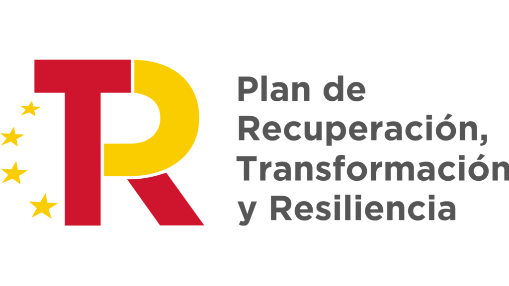 Logo plan de recuperación, transformación y resiliencia